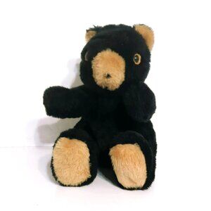 Vintage Stuffington Bear Factory Black Grizzly Plush 11.5-Inches Made in USA